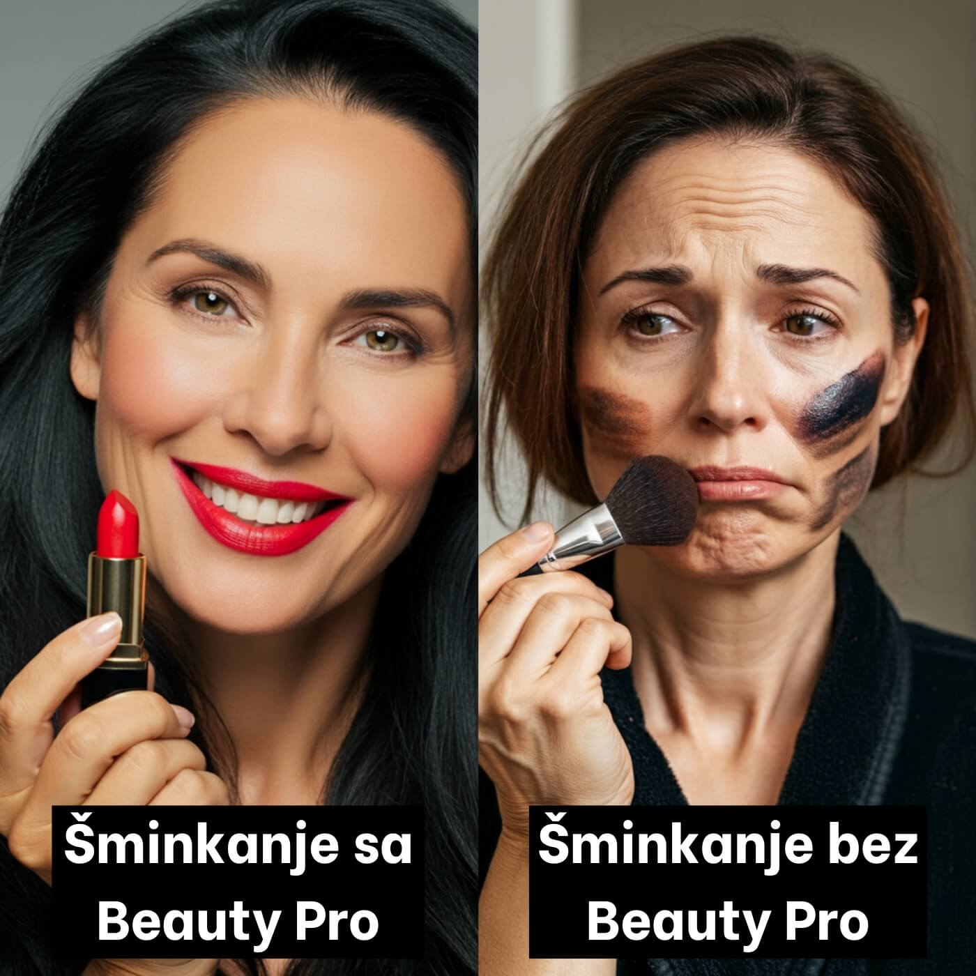 6 - Does Her Makeup Perfectly - Old