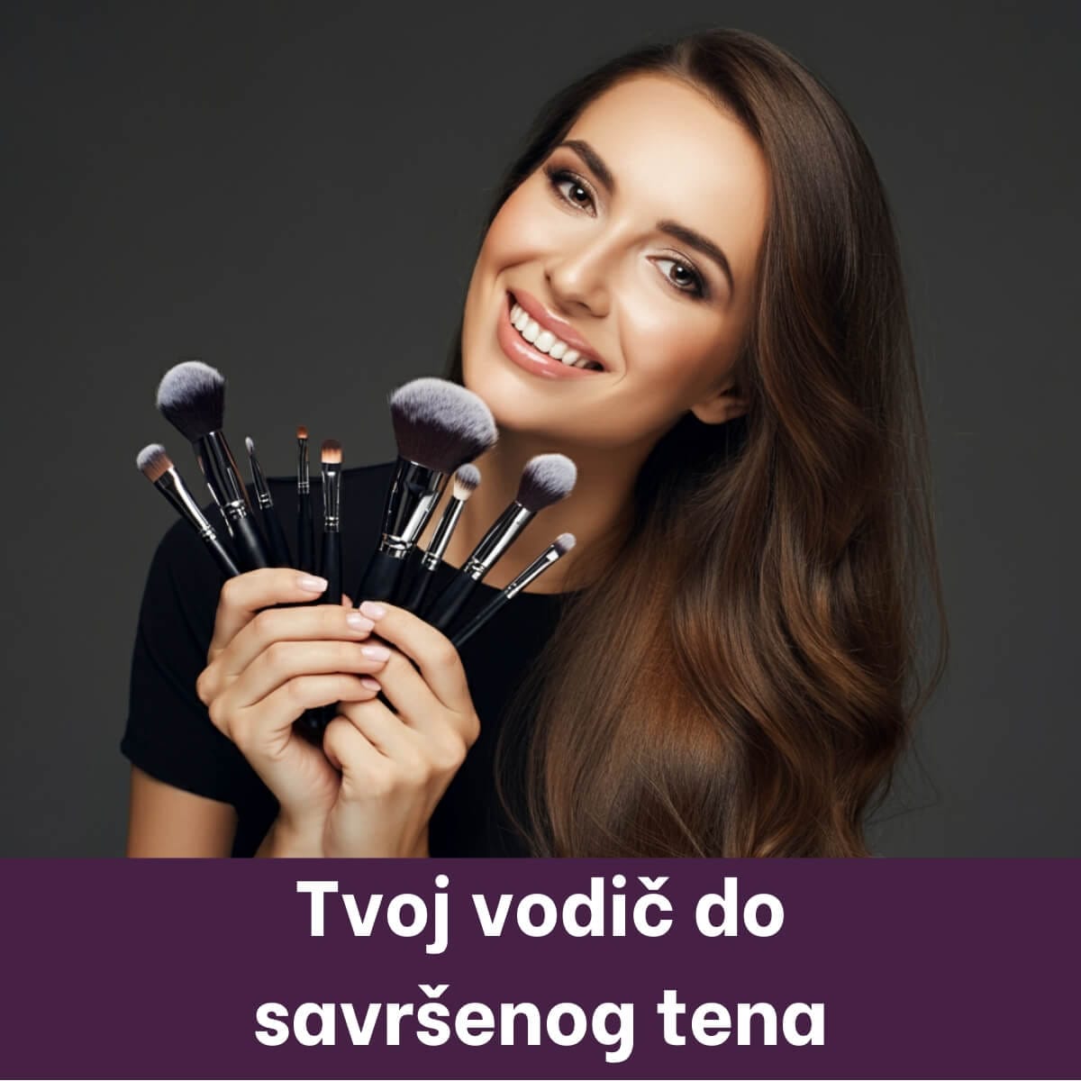 10 – Woman with perfect game, holding brushes – young 10 - Woman with perfect game, holding brushes - young